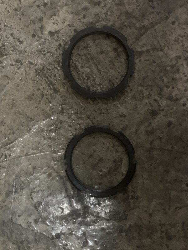 nut for rear axis (25T), negative/thin